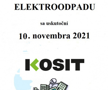 Aktuality / OZNAM - Zber elektorodpadu sa uskutoční dňa 10.11.2021 - foto