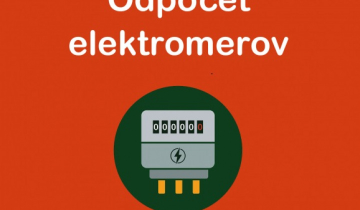 Fotka - OZNAM - odpočet elektromerov od 11.6.2025 - 13.6.2025