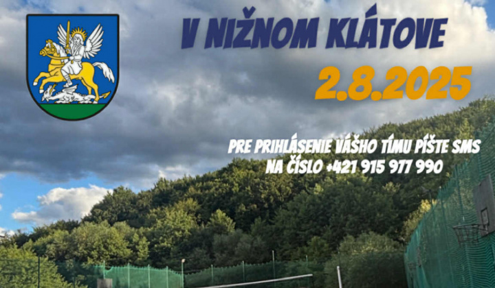 Fotka - OZNAM - volejbalový turnaj 2.8.2025 