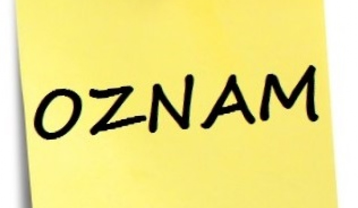 Fotka - OZNAM 