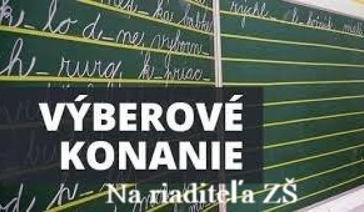 Fotka - OZNAM - Výberové konanie na obsadenie funkcie riaditeĺa Základnej školy v Nižnom Klátove