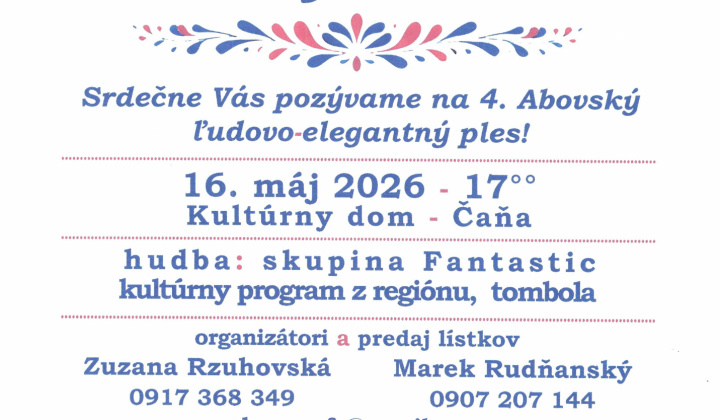 Fotka - OZNAM - ABOVSKÝ MAJÁLES