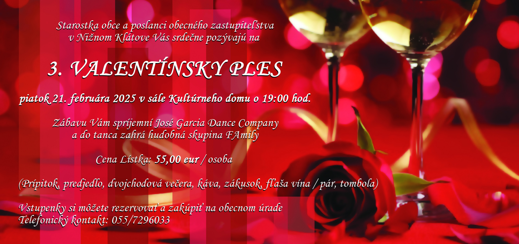 Fotka - OZNAM - 3. Valentínsky ples